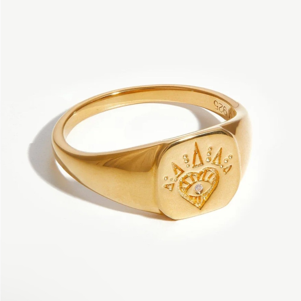 Missoma Open Heart Signet